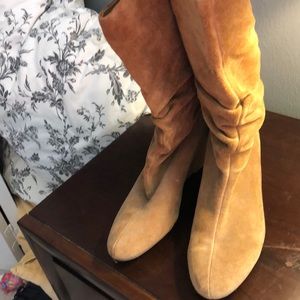 Alex Marie slouchy suede wedge boots